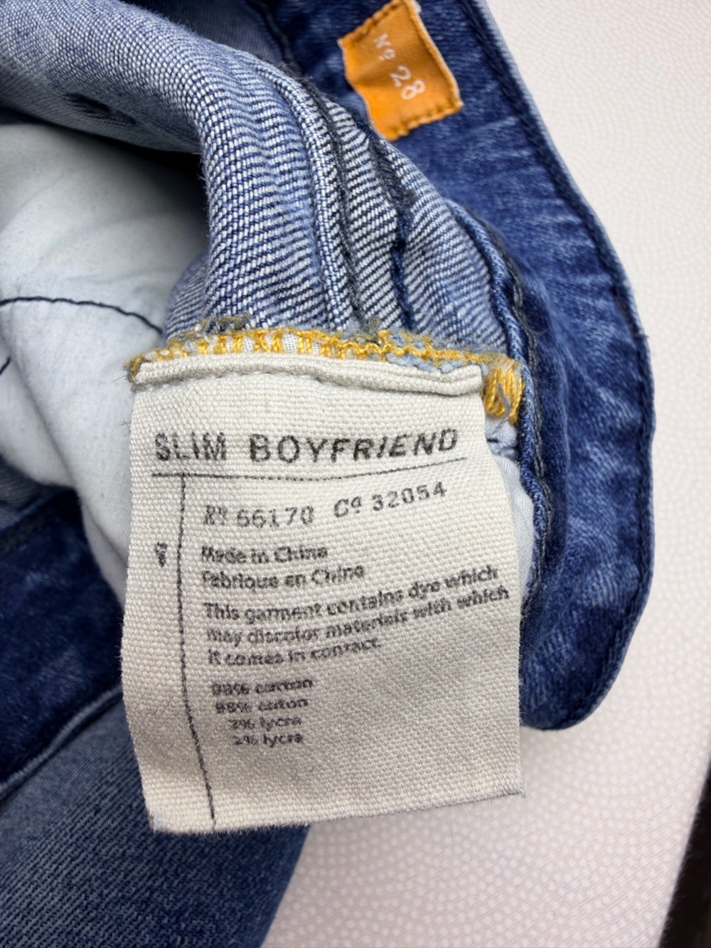 Pilcro Anthropologie Slim Boyfriend Jeans Women’s 28 Medium Wash Stretch - Picture 6 of 8